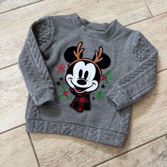 Disney Mickey Mouse Holiday Reindeer Sweater 3T EUC - Picture 1 of 1